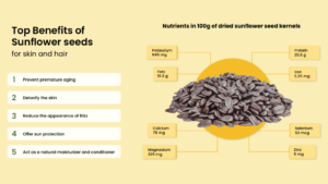 Benefits of Sunflower Seeds for Skin & Hair